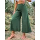 Casual High Waisted Wide Leg Solid Color Pants Casual High Waisted Wide Leg Solid Color Pants