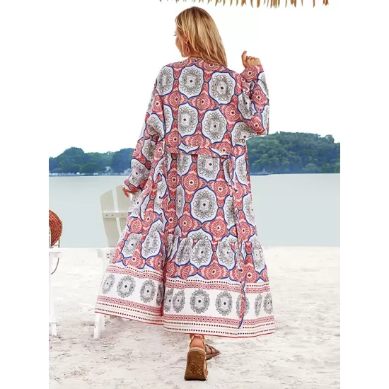 Vacation Loose Floral Printed Overall Vacation Loose Floral Printed Overall