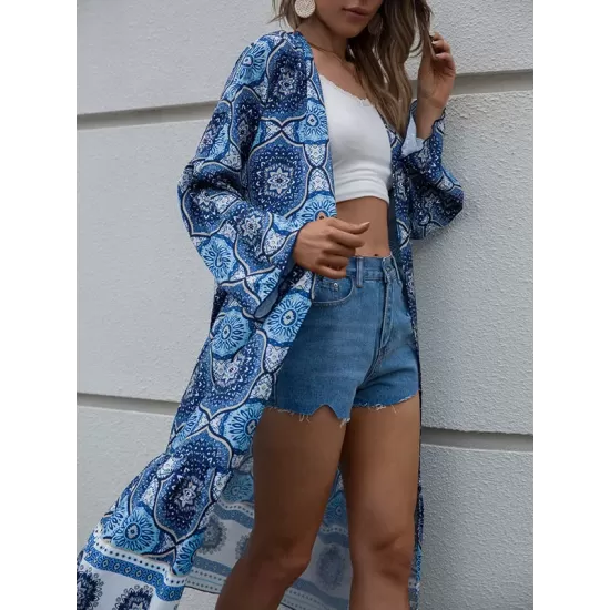 Vacation Loose Floral Printed Overall Vacation Loose Floral Printed Overall