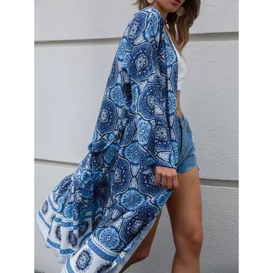 Vacation Loose Floral Printed Overall Vacation Loose Floral Printed Overall