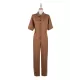 Casual Buckle Solid Color Polo Jumpsuit Casual Buckle Solid Color Polo Jumpsuit