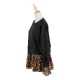 Casual Loose Leopard Patchwork Round-Neck T-Shirt Casual Loose Leopard Patchwork Round-Neck T-Shirt