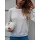 Casual Long Sleeves Backless Round-Neck T-Shirt Casual Long Sleeves Backless Round-Neck T-Shirt
