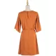 Casual Half Sleeves Solid Color V-Neck Dress Casual Half Sleeves Solid Color V-Neck Dress