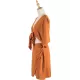 Casual Half Sleeves Solid Color V-Neck Dress Casual Half Sleeves Solid Color V-Neck Dress