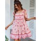 Bohemia High Waisted Floral V-Neck Dress Bohemia High Waisted Floral V-Neck Dress