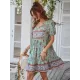Bohemia High Waisted Floral V-Neck Dress Bohemia High Waisted Floral V-Neck Dress