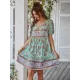 Bohemia High Waisted Floral V-Neck Dress Bohemia High Waisted Floral V-Neck Dress