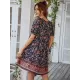 Bohemia High Waisted Floral V-Neck Dress Bohemia High Waisted Floral V-Neck Dress
