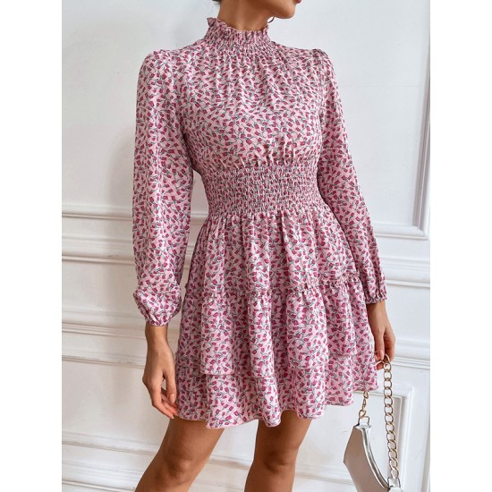 Bohemia A-Line Floral High-Neck Dress Bohemia A-Line Floral High-Neck Dress