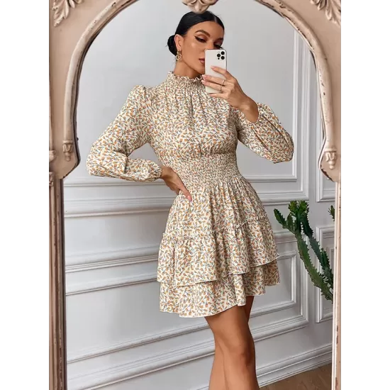Bohemia A-Line Floral High-Neck Dress Bohemia A-Line Floral High-Neck Dress