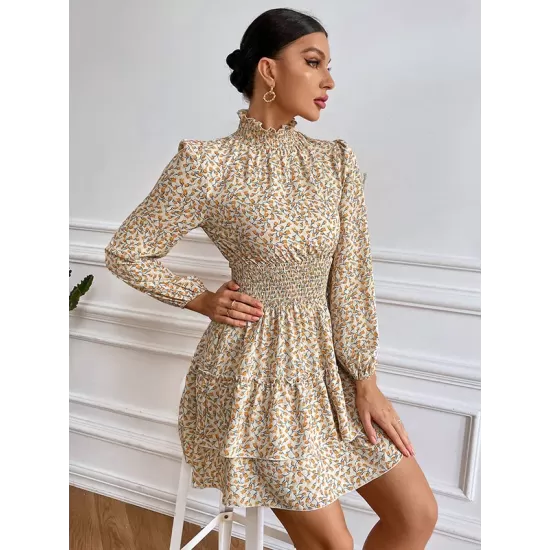 Bohemia A-Line Floral High-Neck Dress Bohemia A-Line Floral High-Neck Dress
