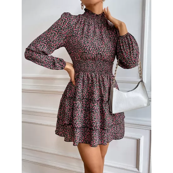 Bohemia A-Line Floral High-Neck Dress Bohemia A-Line Floral High-Neck Dress