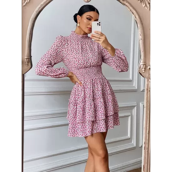Bohemia A-Line Floral High-Neck Dress Bohemia A-Line Floral High-Neck Dress