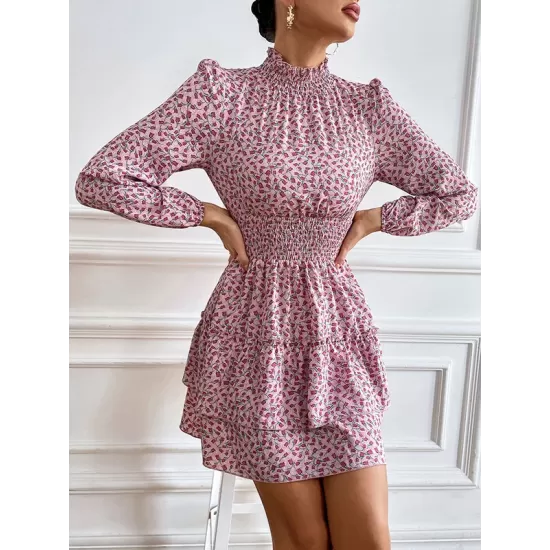 Bohemia A-Line Floral High-Neck Dress Bohemia A-Line Floral High-Neck Dress