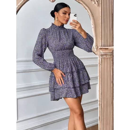 Bohemia A-Line Floral High-Neck Dress Bohemia A-Line Floral High-Neck Dress