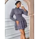 Bohemia A-Line Floral High-Neck Dress Bohemia A-Line Floral High-Neck Dress