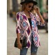 Casual Loose Geometric Coat Casual Loose Geometric Coat