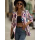 Casual Loose Geometric Coat Casual Loose Geometric Coat