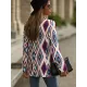 Casual Loose Geometric Coat Casual Loose Geometric Coat