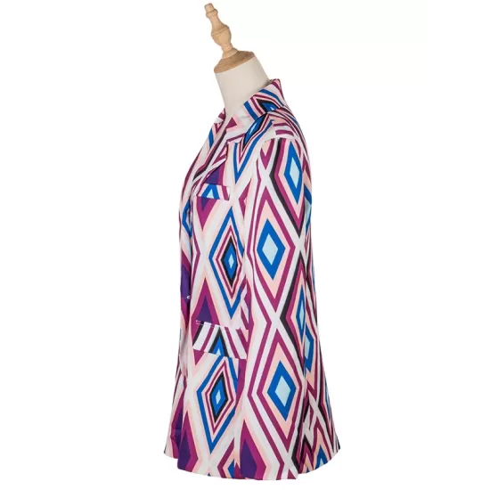 Casual Loose Geometric Coat Casual Loose Geometric Coat