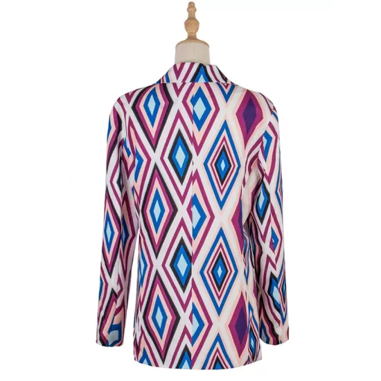Casual Loose Geometric Coat Casual Loose Geometric Coat