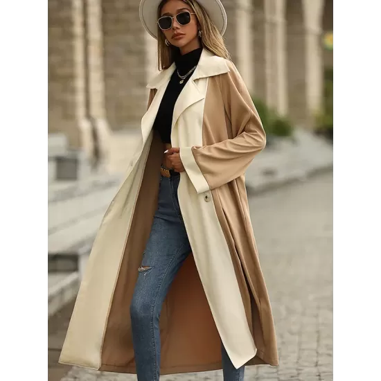 Casual Loose Patchwork Coat Casual Loose Patchwork Coat