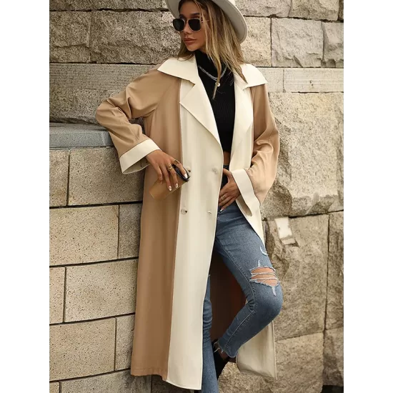 Casual Loose Patchwork Coat Casual Loose Patchwork Coat