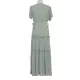 Falbala Empire Short Sleeves Midi Dresses Falbala Empire Short Sleeves Midi Dresses