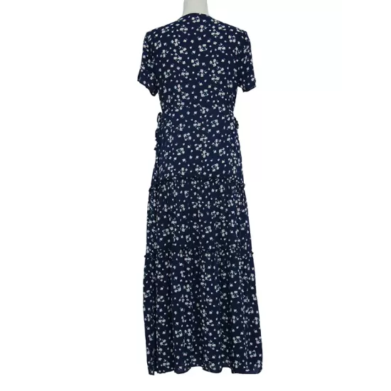 Falbala Empire Short Sleeves Midi Dresses Falbala Empire Short Sleeves Midi Dresses