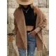 Casual Loose Solid Color Hooded Coat Casual Loose Solid Color Hooded Coat