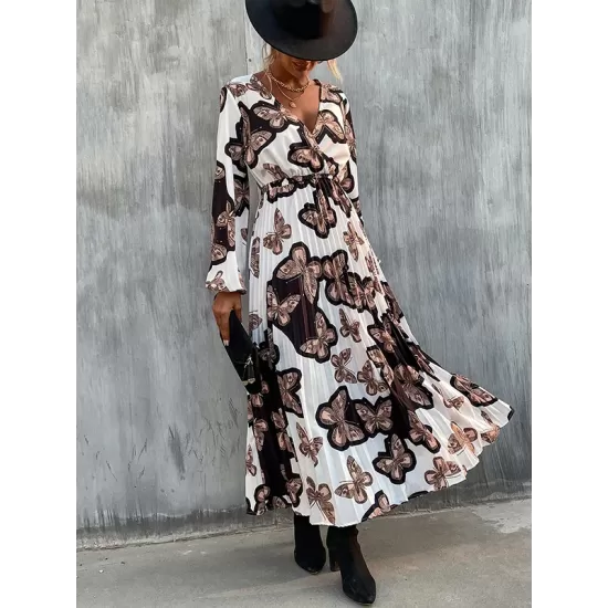 Bohemia Loose Floral V-Neck Dress Bohemia Loose Floral V-Neck Dress