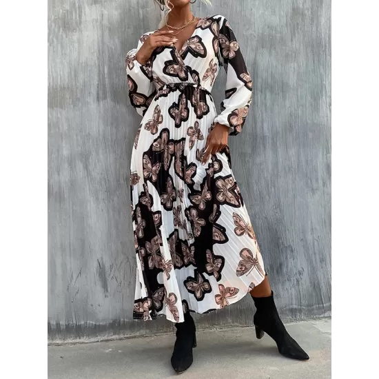 Bohemia Loose Floral V-Neck Dress Bohemia Loose Floral V-Neck Dress