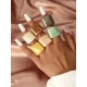 Original Vintage 6 Colors Acrylic Geometric Ring Original Vintage 6 Colors Acrylic Geometric Ring