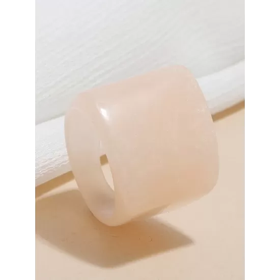 Original Vintage 6 Colors Acrylic Geometric Ring Original Vintage 6 Colors Acrylic Geometric Ring