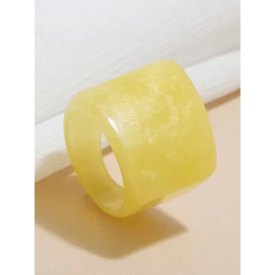 Original Vintage 6 Colors Acrylic Geometric Ring Original Vintage 6 Colors Acrylic Geometric Ring