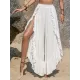 Casual Loose Irregularity Solid Color Wide Leg Pants Bottoms Casual Loose Irregularity Solid Color Wide Leg Pants Bottoms