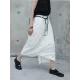 Loose White Linen Split-side Harem Pants Loose White Linen Split-side Harem Pants