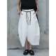 Loose White Linen Split-side Harem Pants Loose White Linen Split-side Harem Pants