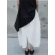 Loose White Linen Split-side Harem Pants Loose White Linen Split-side Harem Pants