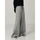 Casual Solid Column Wide Leg Pants Casual Solid Column Wide Leg Pants