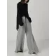 Casual Solid Column Wide Leg Pants Casual Solid Column Wide Leg Pants