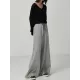 Casual Solid Column Wide Leg Pants Casual Solid Column Wide Leg Pants
