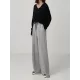 Casual Solid Column Wide Leg Pants Casual Solid Column Wide Leg Pants