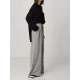 Casual Solid Column Wide Leg Pants Casual Solid Column Wide Leg Pants