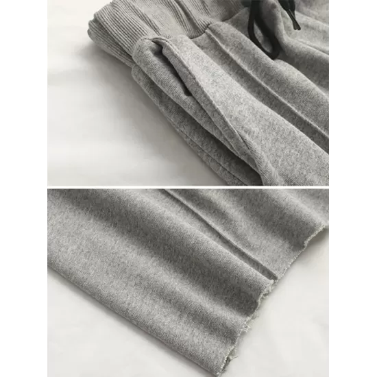 Casual Solid Column Wide Leg Pants Casual Solid Column Wide Leg Pants