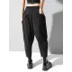 Stylish Black Asymmetric Elasticity Harem Pants Stylish Black Asymmetric Elasticity Harem Pants