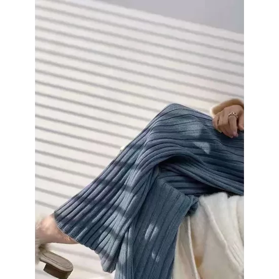 Casual Loose 6 Colors Knitting Wide Leg Pants Casual Loose 6 Colors Knitting Wide Leg Pants