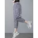 Loose Striped Drawstring Harem Sports Pants Loose Striped Drawstring Harem Sports Pants