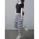 Loose Striped Drawstring Harem Sports Pants Loose Striped Drawstring Harem Sports Pants
